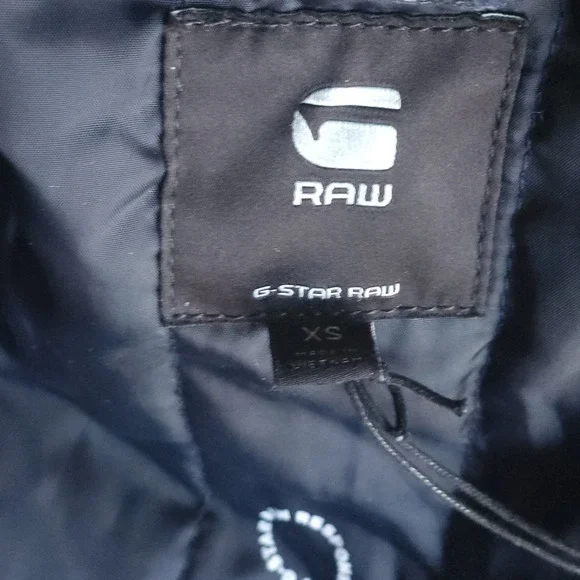 G Star RAW Women Arc Pilot 3D Padded Jacket Dark Wash Denim XS Small NWT $210 - Picture 8 of 14